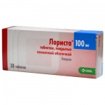 Лориста, таблетки покрытые пленочной оболочкой 100 мг 30 шт